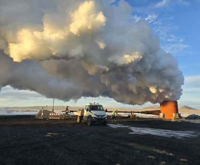 Blástur Borholu Í Eldvoerpum Jan 26 Mynd Kristinn Harðar